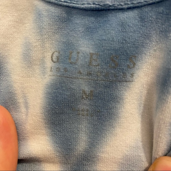 Guess cloud tie dye bodysuit with scoop back in medium - Picture 3 of 3